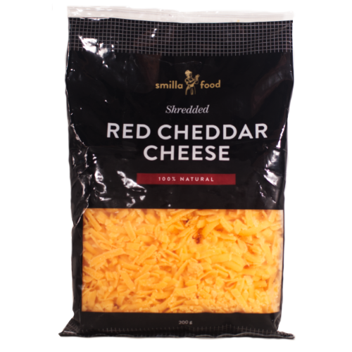 Smilla Red Cheddar Cheese Shredded - Yolisa.Online